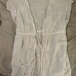Kona Sol White Eyelet Cover Up